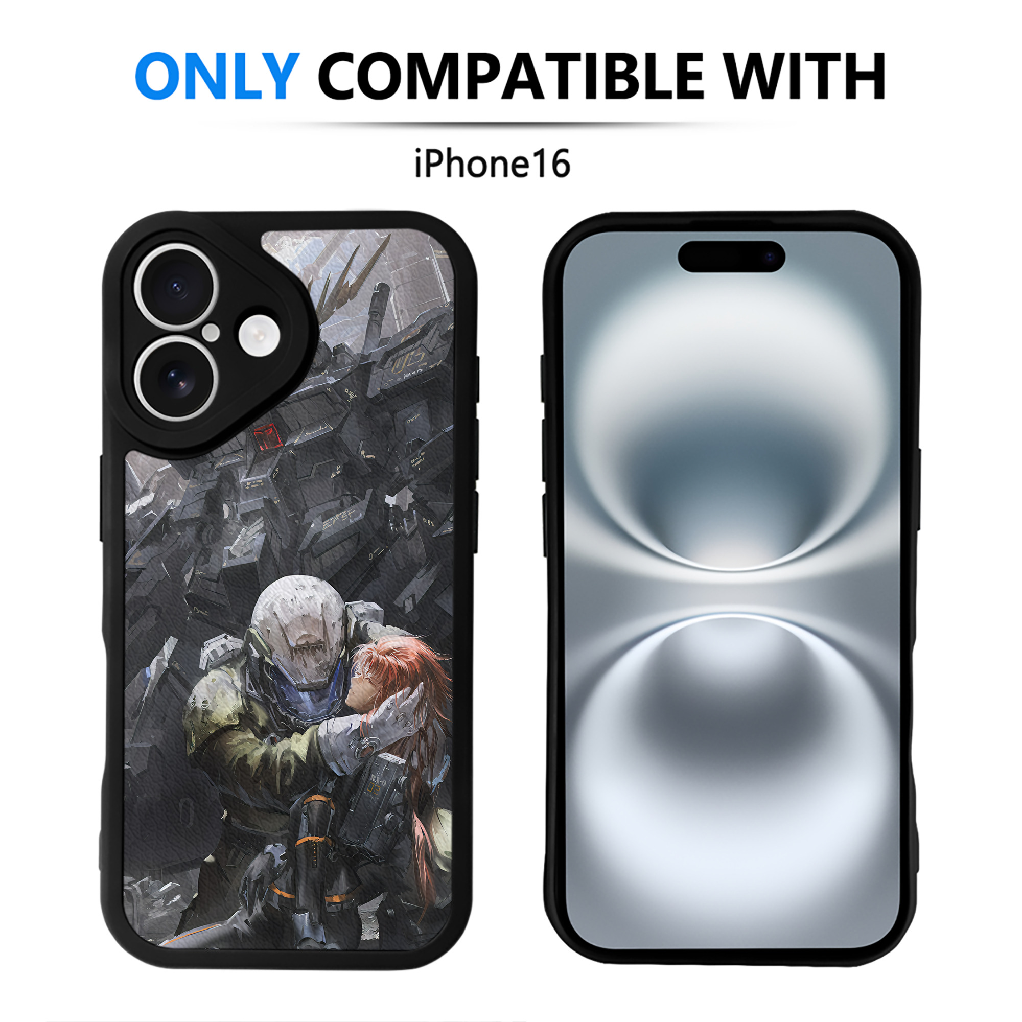 （画像用） 機動戦士ガンダム Mobile Suit Gundam 【iPhone 16シリーズ対応】シリコンスマホケース（レザー調） 材質：シリコン